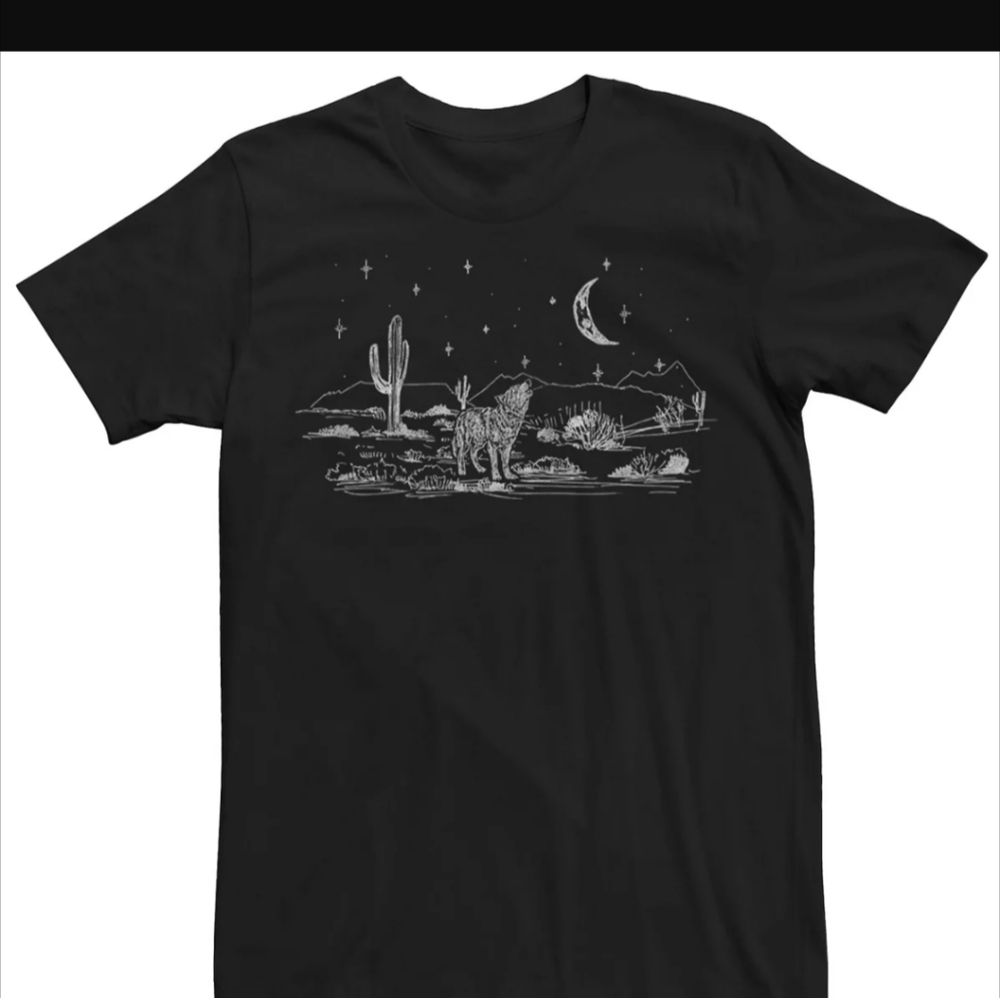 Fifth Sun Wolf Moon Desert Graphic Tee